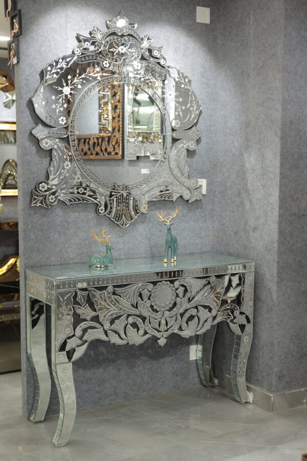 Mirror & Table for Sophisticated Spaces
