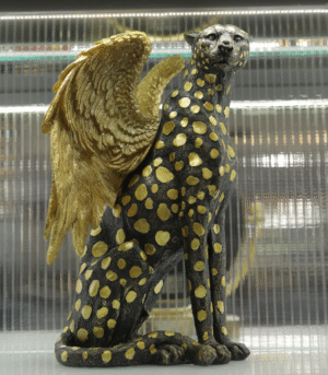 Royal Winged Lion Statue