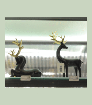 Black & Gold Deer Couple