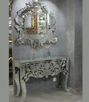 Mirror & Table for Sophisticated Spaces
