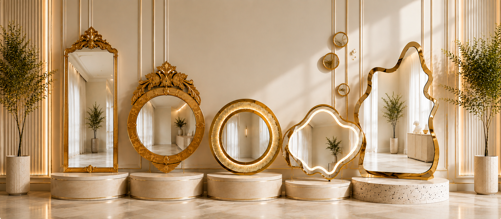 Signature designer mirrors by Shree Darpan