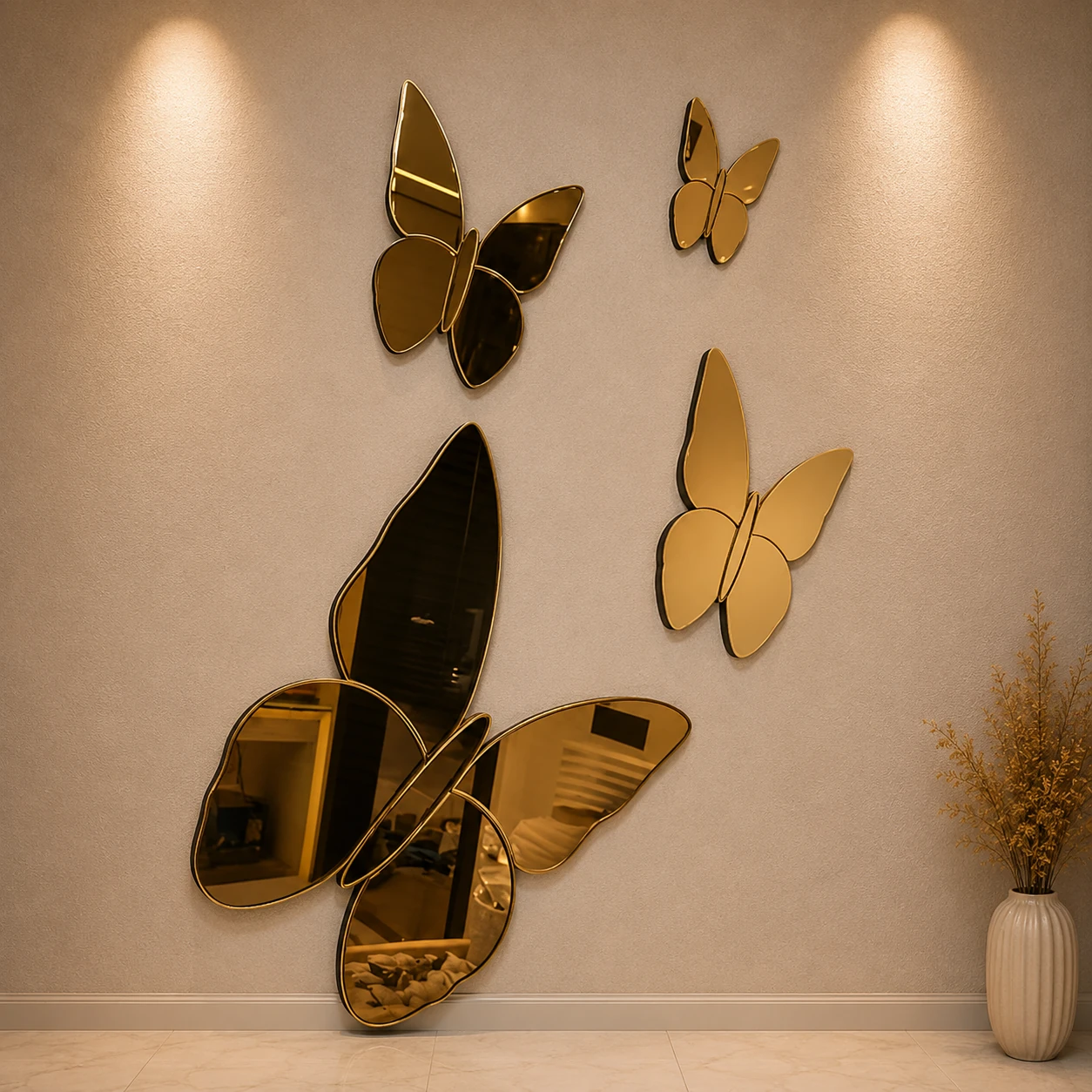 2D Butterfly Decorative Figure