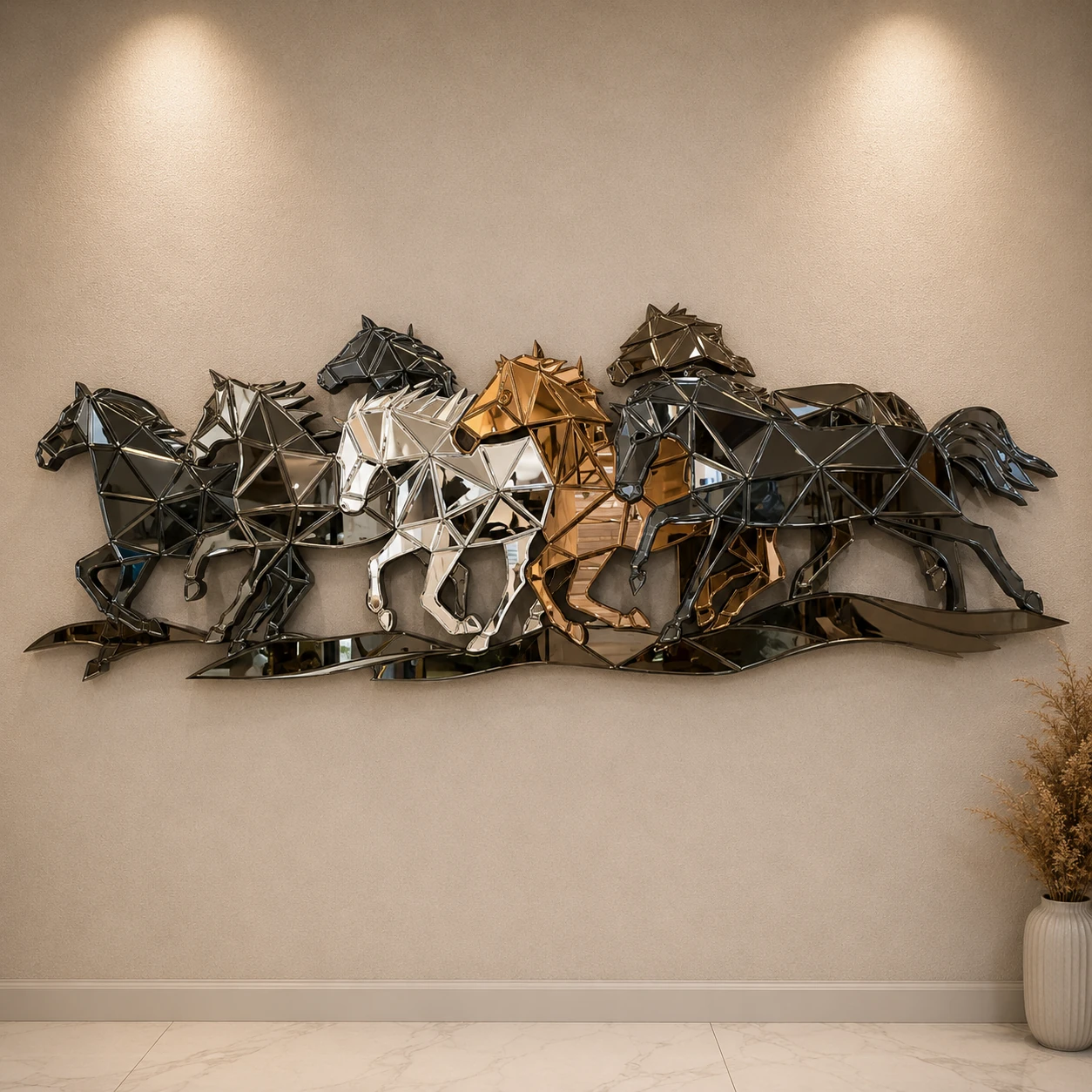 Seven Horses Animal Figure