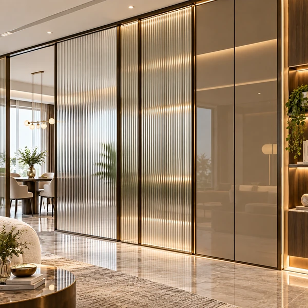 Premium Glass Entry Partition by Shree Darpan