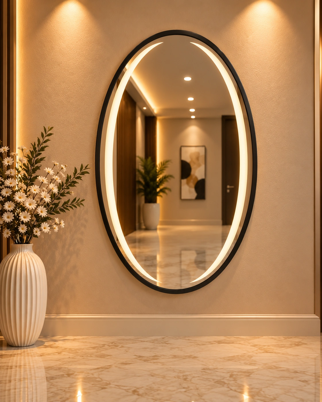 Oval LED Mirror