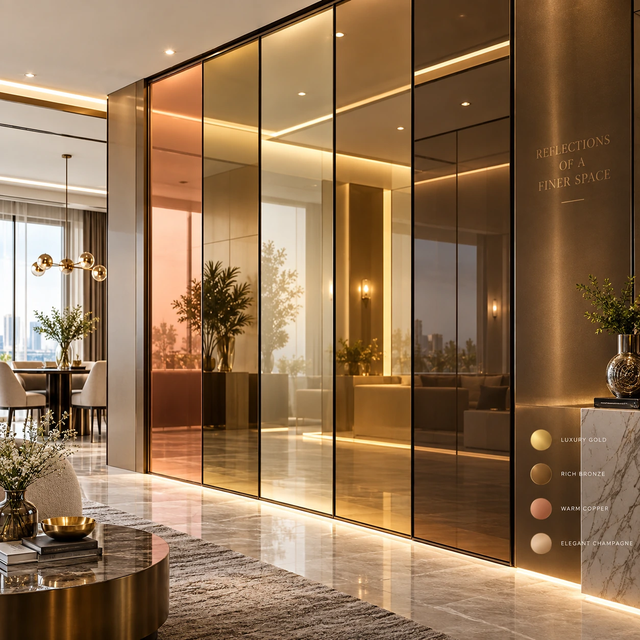 Premium PVD Coated Glass by Shree Darpan