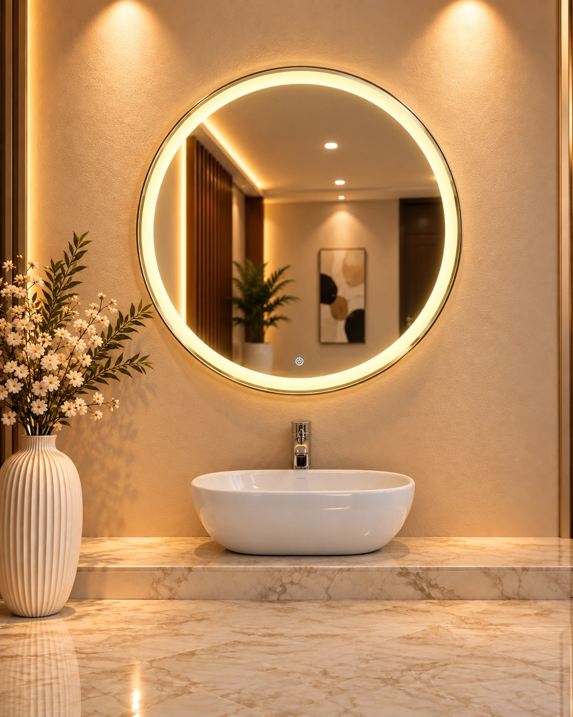 Round LED Mirror