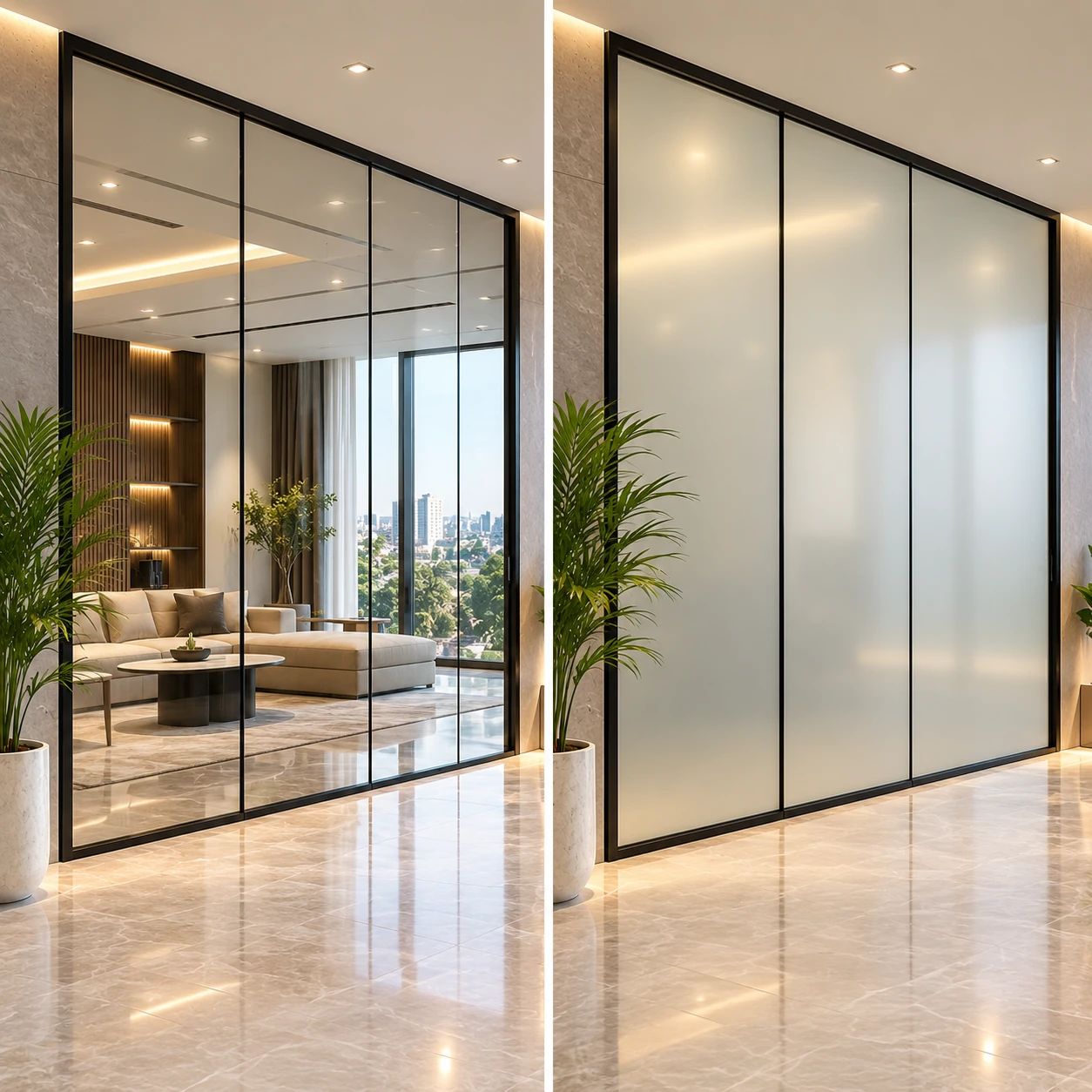 Switchable Smart Glass Privacy Solution by Shree Darpan